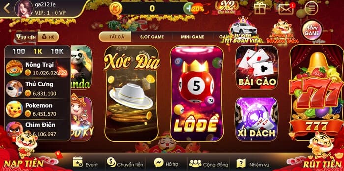 Hãy nạp tiền và chơi ngay một ván game ở King86