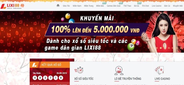 Tại Lixi 88 người chơi có thể chơi lô đề một cách đơn giản