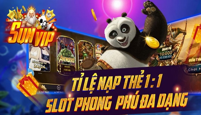 Nhiều slot đổi thưởng phong phú đa dạng 