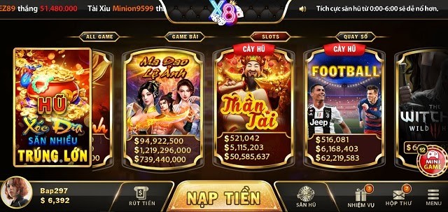 X8 club là sự tổng hợp của các trò chơi hot hit từ game bài Las Vegas