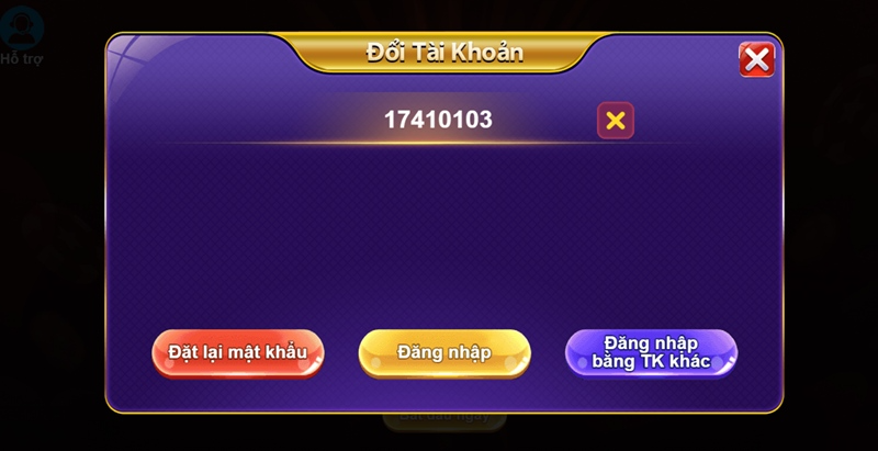 Click vào mục đăng nhập ở trang chủ 68 game bài