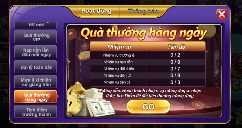 Đăng nhập 68 game bài nhận ngay nhiều phần quà hấp dẫn