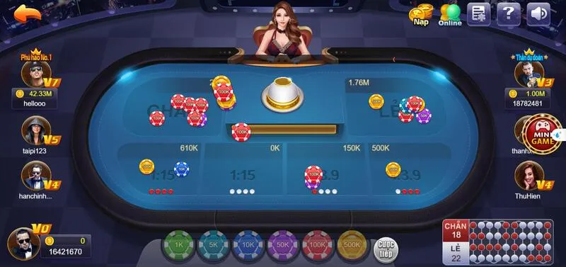 Giao diện cổng game vô cùng bắt mắt và hấp dẫn