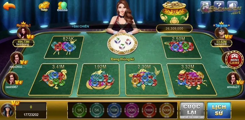 Luật tính thưởng minh bạch trong game bầu cua 