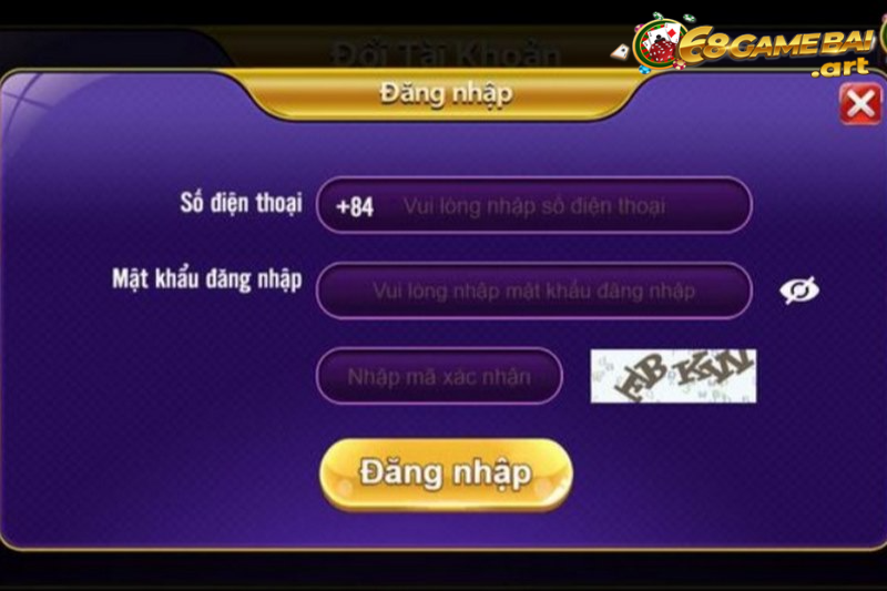 Người chơi đăng nhập tài khoản cược tại 68 game bài